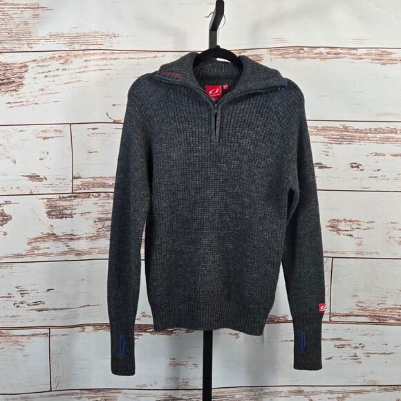 NWT Ulvang Rav Wool Sweater Grey Zip Unisex Size Small - Picture 1 of 11